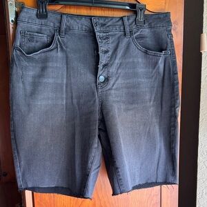 Time and Tru Women's Black Jean Shorts